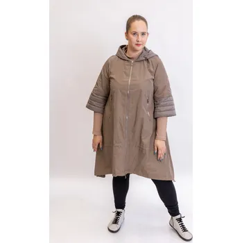 Dámské oblečení FLY Přechodová parka CHLOE Barva: Hnědá, Velikost: S