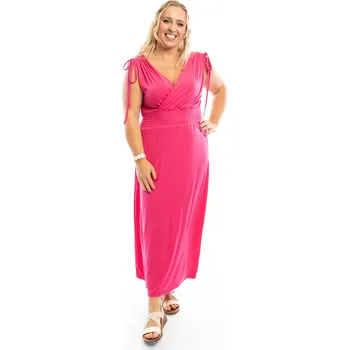 Dámské šaty Italy fashion Letní šaty LUNETA Barva: Růžová, Velikost: UNI: M-2XL