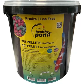 Technika k zahradnímu jezírku HealthyPond Dvoubarevné pelety 5mm, 10L - Healthy Pond