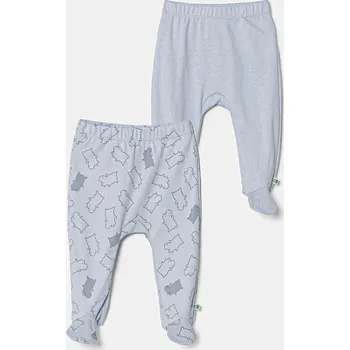 Dupačky Bavlněné dětské polodupačky United Colors of Benetton 2-pack 3PWB0F009.W.Seasonal modrá 05X, vel. 68