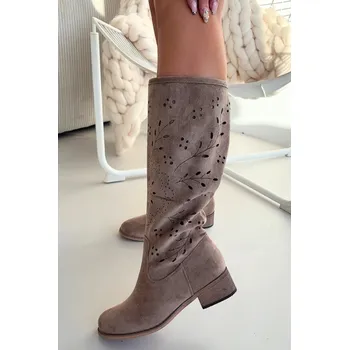 Dámské kozačky Ažurové kozačky model 222527 Step in style 39