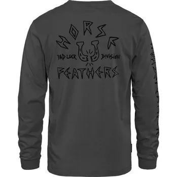 Pánské tričko horsefeathers Pánské triko bad luck ls t-shirt gray