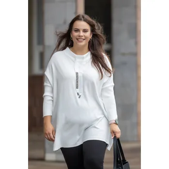 Dámská tunika N.EVERY DAY Tunika SPARK Barva: Bílá, Velikost: UNI: 2XL-4XL