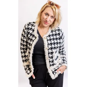 Dámský svetr Amo&Roma Elegantní svetr ELIZABETH Barva: Bílá, Velikost: UNI: L/XL