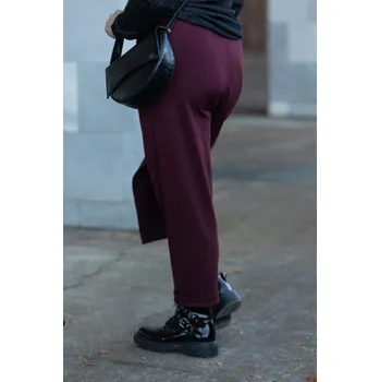 Dámské kalhoty LUX LUNA Harémové kalhoty MANGO Barva: Vínová, Velikost: UNI: M-XL