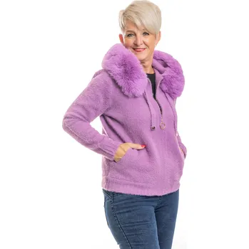 Dámský svetr F.J.J. Elegantní svetr BONBON Barva: Fialová, Velikost: UNI: M-XL