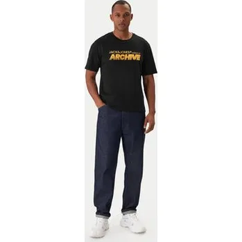 Pánské tričko Jack & Jones T-Shirt Brat Tee 12288103 Černá Regular Fit XXL