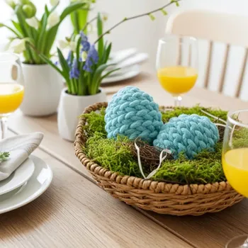 Velikonoční dekorace Tyrkysové vajíčko (velikonoční dekorace)