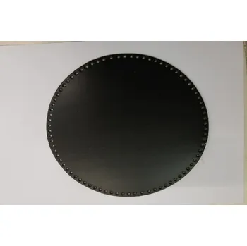 Dno na kabelku eko kůže - kruh 25 cm - černá