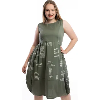 Dámské šaty Italy fashion Letní šaty MIAMI Barva: Khaki, Velikost: UNI: L-2XL