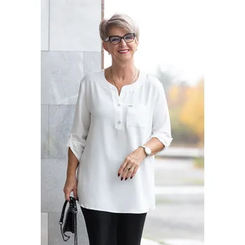 Dámská košile Figo Dlouhá košile JANA Barva: Bílá, Velikost: 3XL