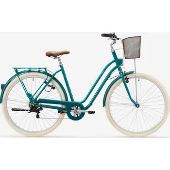 ELOPS Městské kolo se sníženým rámem Elops 520 zelené S ZELENÁ 2025