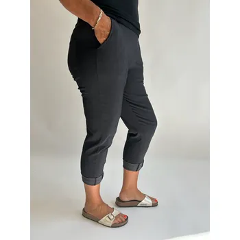 Dámské kalhoty Italy fashion Pružné kalhoty SOUL Barva: Černá, Velikost: UNI: L-2XL