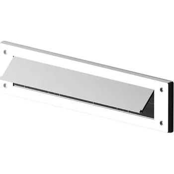 Merriway BH05982, bílý kryt na dopisní schránku StormSeal, kryt proti průvanu s klapkou pro vnitřní