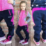 WOLF holčičí softshellové kalhoty bez fleese [B2282] Barva: Modrá, Velikost: 140