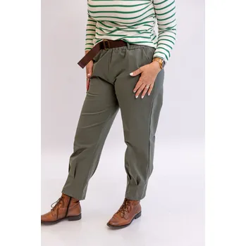 Dámské kalhoty Italy fashion Teplákové kalhoty REPLY Barva: Khaki, Velikost: UNI: M-XL