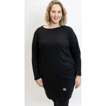 Dámské šaty Italy fashion Šaty SIMPLY plus Barva: Černá, Velikost: UNI: L-2XL