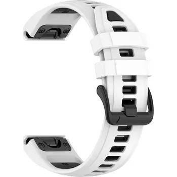 VSECHNONAMOBIL 131632 SPORTY QUICK FIT Výměnný silikonový řemínek Garmin - šířka 20mm bílý