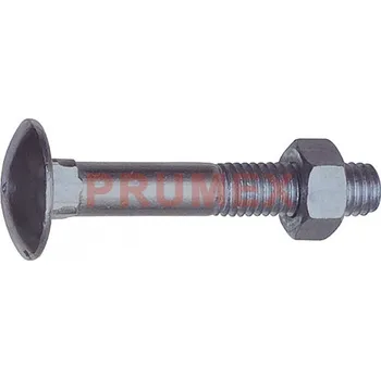 Šroub Šroub vratový DIN 603 M5x16 4.6 pozink s maticí DIN 555