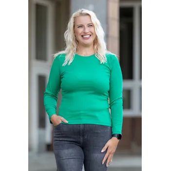 Dámské tričko Benter Tričko s dlouhým rukávem REPY [55073, 55070] Barva: trávově zelená, Velikost: 2XL