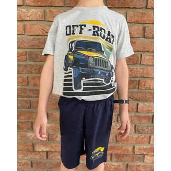 Chlapecké pyžamo WOLF klučičí pyžamo OFF ROAD (velká řada) Barva: Modrá, Velikost: 170
