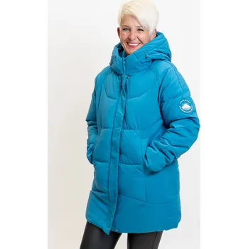 Dámský kabát Temster Zimní kabát EXPLORER [23639] Barva: Petrolejová, Velikost: XL