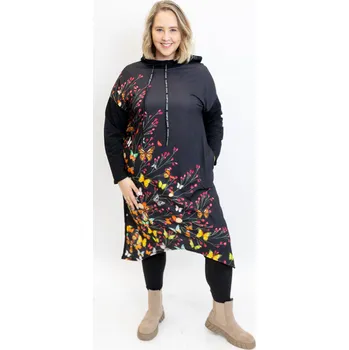 Dámská mikina Italy fashion Dlouhá mikina MONIE Barva: Motýl, Velikost: UNI: L-2XL