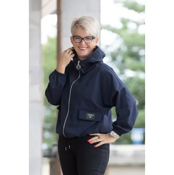 Dámské oblečení Italy fashion Dámská mikina ZOPA Barva: Tmavě modrá, Velikost: UNI: L-2XL