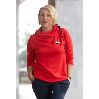 Dámská mikina Italy fashion Dámská mikina EVELINA Barva: Červená, Velikost: UNI: M-XL