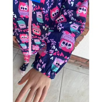 Kugo Holčičí jarní větrovka sovičky Velikost: 122/128