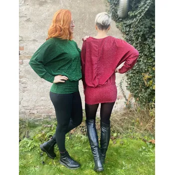 Dámské šaty Italy fashion Šaty CAROL Barva: Červená, Velikost: UNI