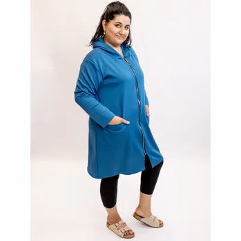 Dámský svetr Italy fashion Kardigan PATY Barva: Petrolejová, Velikost: UNI: L-2XL