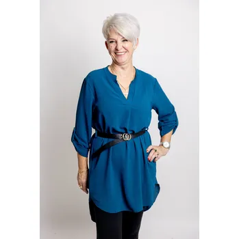 Italy fashion Košile LEJLA Barva: Petrolejová, Velikost: UNI: L-3XL