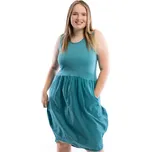 Italy fashion Letní šaty MARLA Barva: tyrkysová, Velikost: UNI: L-2XL