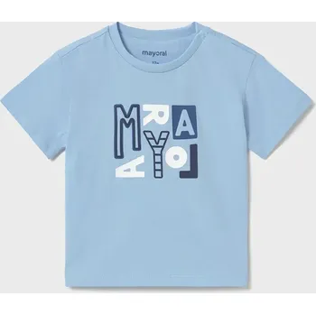 Dětské bavlněné tričko Mayoral 106.3J.Baby.PPY2 modrá 50X, vel. 92