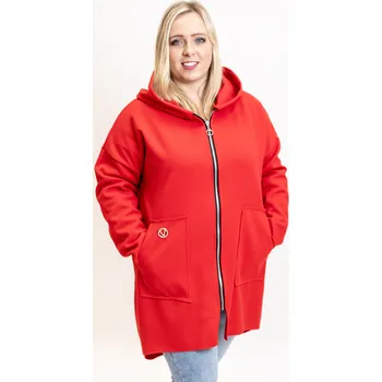 Dámský svetr Italy fashion Kardigan LEXIE Barva: světle hnědá, Velikost: UNI: L-2XL