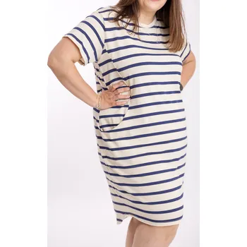 Dámské šaty Italy fashion Šaty MARINA Barva: Modrá, Velikost: UNI - XL-4XL