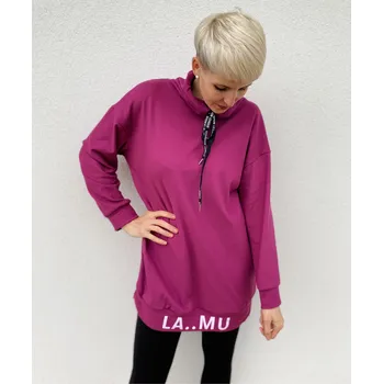 Pánská mikina Italy fashion MIkina LAMU Barva: Vínová, Velikost: UNI