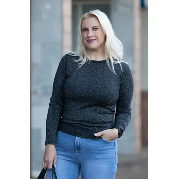 DALEF Třpytivý top ANTONIE [CD4-250412] Barva: Černá, Velikost: UNI: S-L