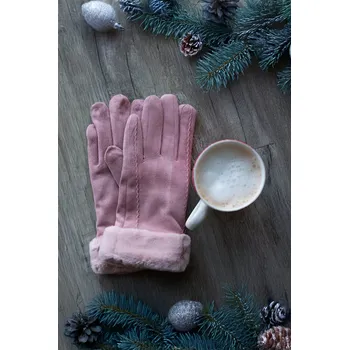 Rukavice Orchidej Dámské prstové rukavice DALIA Barva: Růžová