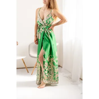 Dámské šaty Italy fashion Šaty MALIBU-limited edition Barva: Zelená, Velikost: UNI