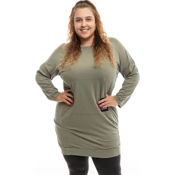 Dámské oblečení Italy fashion Šaty LEVIA Barva: Khaki, Velikost: UNI: L-2XL
