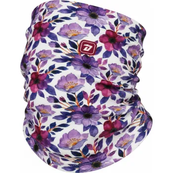 Čepice Dívčí fleesový nákrčník kytičky Yetti Dráče