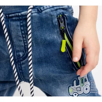 Džínové kalhoty do gumy KUGO [YZ - 8050] Barva: Zelená, Velikost: 122