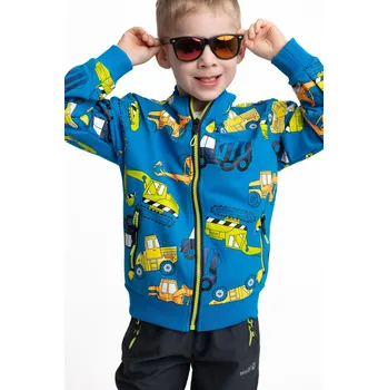 Chlapecká mikina KUGO klučičí mikina TRUCK Barva: Modrá, Velikost: 98