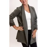 Italy fashion Dlouhé sako DORY Barva: Khaki, Velikost: UNI: L-2XL