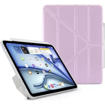 Pouzdro na mobilní telefon Pipetto Origami No3 Pencil pouzdro iPad Air 11" (2025/2024)/iPad Air 10.9" (2022/2020) fialové