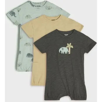 Chlapecká mikina Sinsay - Sada 3&nbsp;overalů - šedá - 908AC-86X - 908AC-86X-86-1