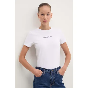 Pánské tričko Tričko Guess Jeans W4YI01.J1314 bílá 00X, vel. M