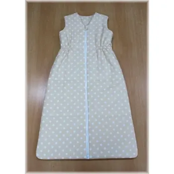 Spacák Spací pytel zimní délka 90 cm bílý puntík na béžové. (U zboží SKLADEM nelze měnit látku.)